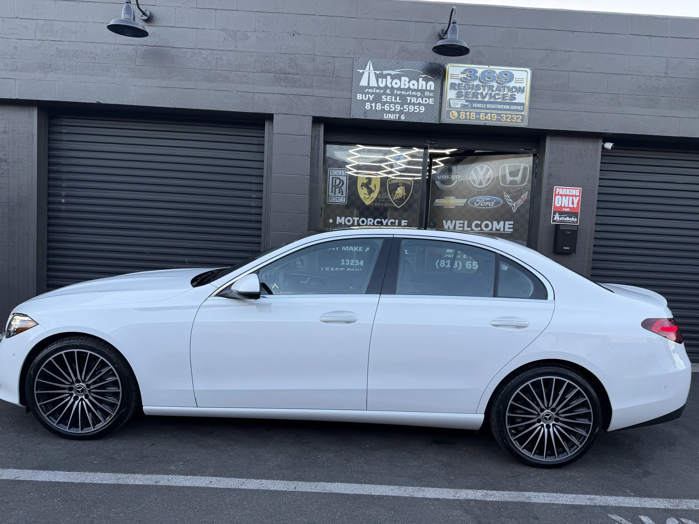 Mercedes-Benz C 300, side view, delivered by AutoBahn Sales & Leasing